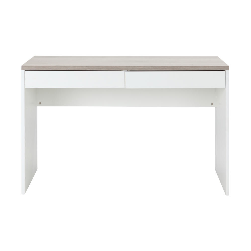 41434 H-VINCE WORKING TABLE 120 CM. WT/NT WOOD WITH MELAMINE 
