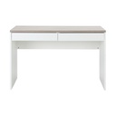 41434 H-VINCE WORKING TABLE 120 CM. WT/NT WOOD WITH MELAMINE 