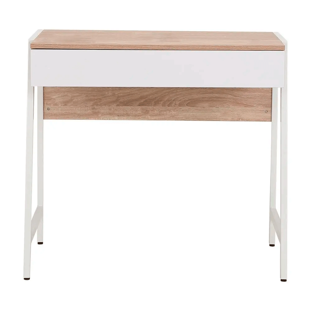 66558 ZANIS HOME DESK 84 CM. NO/WT PB WITH PVC FINISHED, STEEL FRAME 