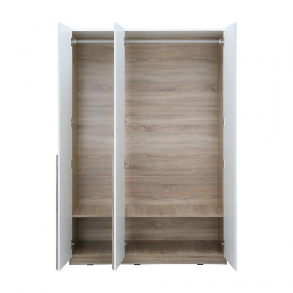 42486 MINIO WARDROBE 3DR 120CM NT/WT 120X51.2X180CM