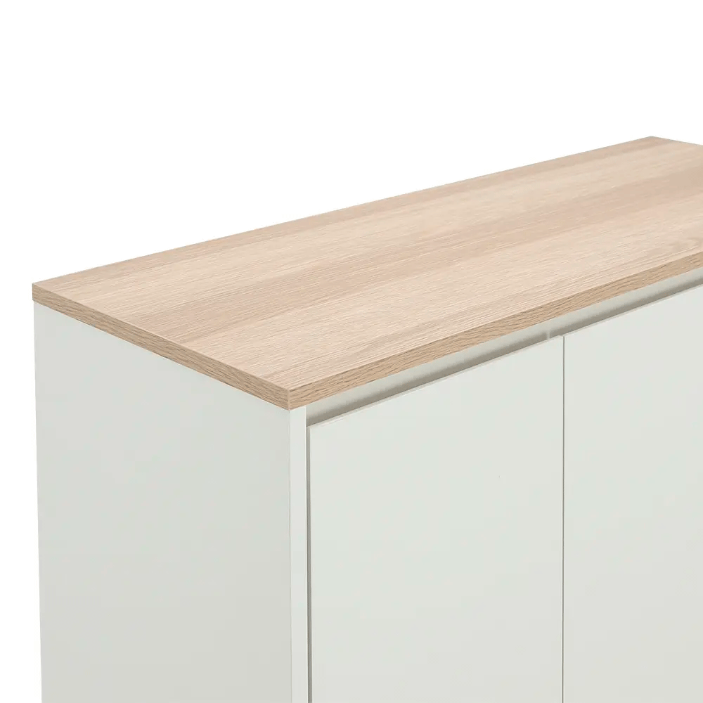 66561 PEZZO/N SHOE CABINET 3 DR.88 WT/LO15 PB WITH MELAMINE & FOIL 