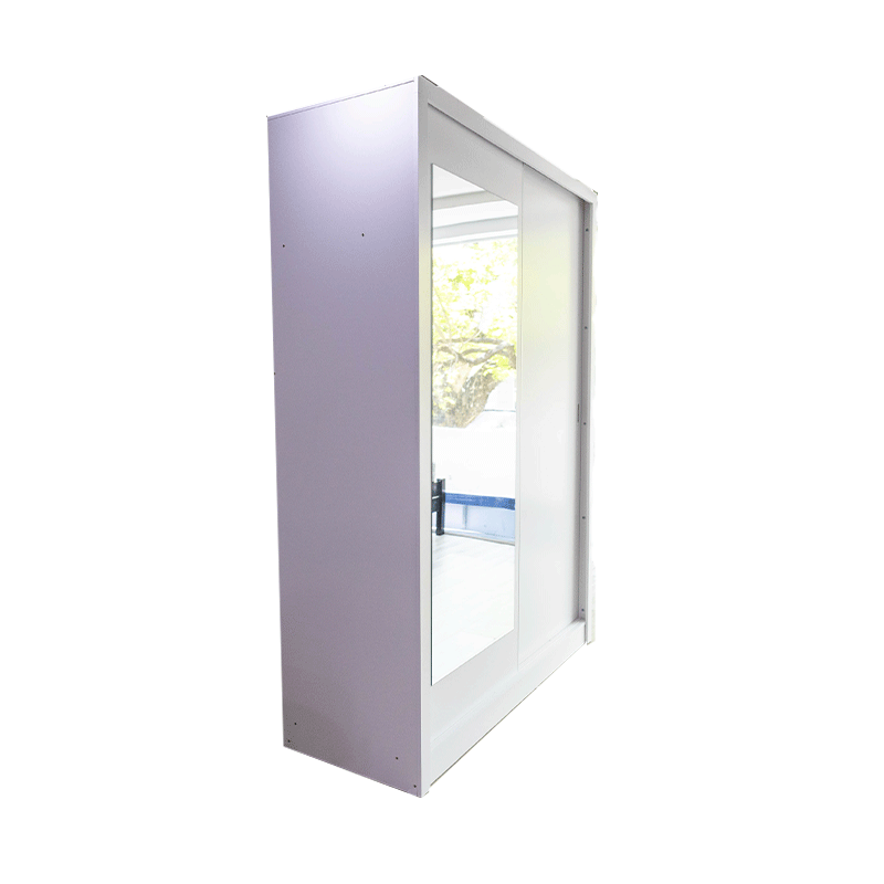 63627 WARDROBE WITH MIRROR 2 SLIDING DOOR - SUPPER WHITE 2.13X1.51X6M - GV C09A 