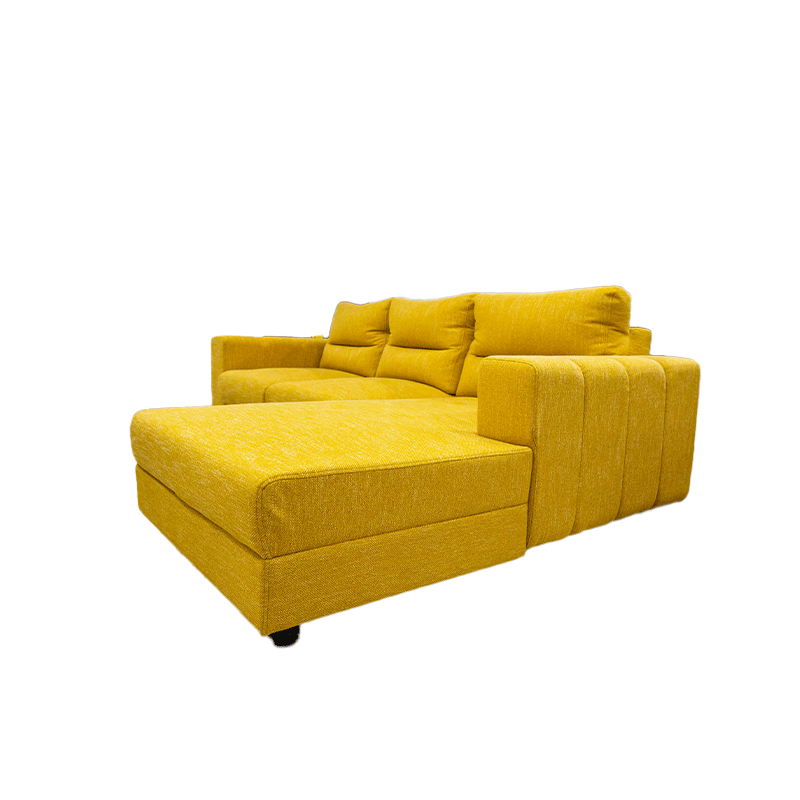 63706 SOFA 3 SEATER L SHAPE - ORANGE