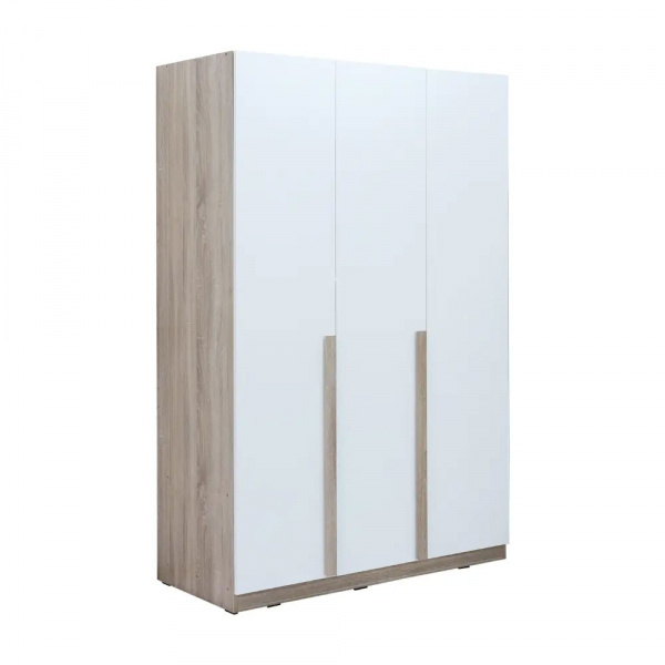 42486 MINIO WARDROBE 3DR 120CM NT/WT 120X51.2X180CM
