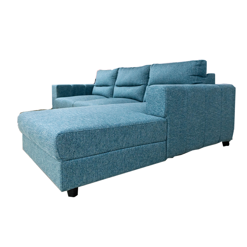63707 SOFA 3 SEATER L SHAPE - TURQUOISE GREEN