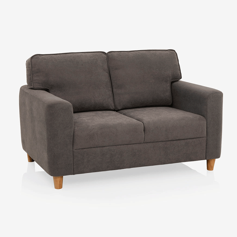 17710 UTOPIA 2 SEATER GREY FABRIC SOFA 