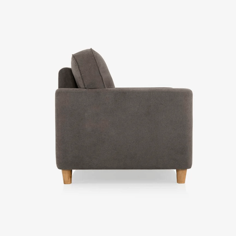 17710 UTOPIA 2 SEATER GREY FABRIC SOFA 