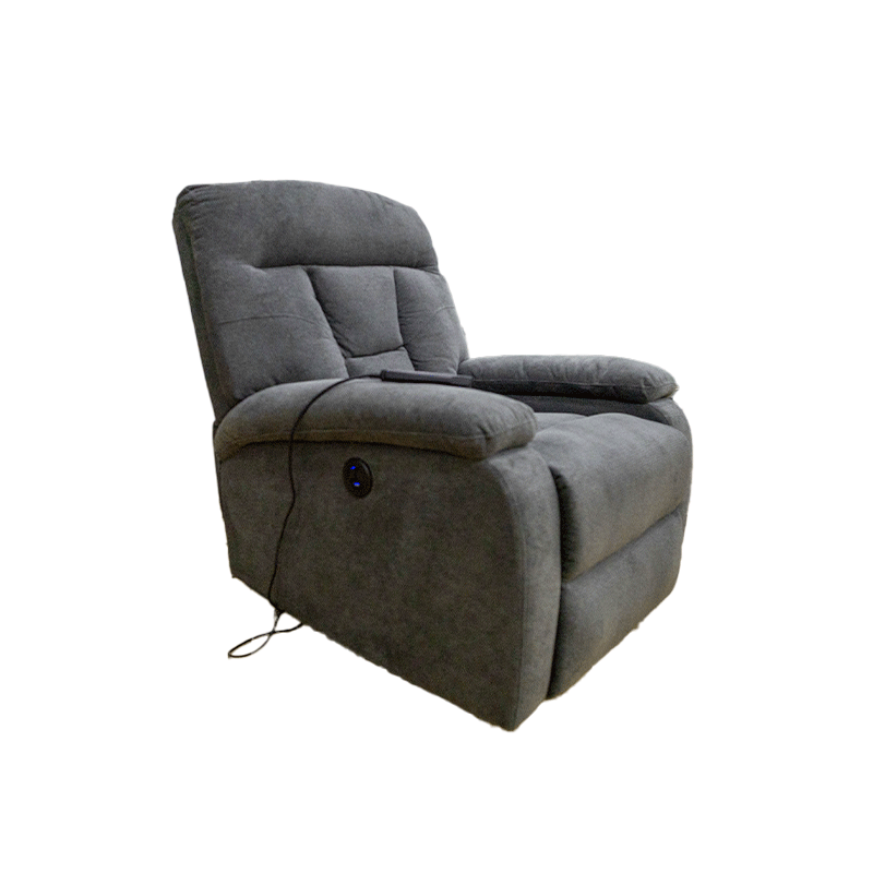63505 ELECTRIC RECLINER SOFA SINGLE 8PT MASSAGE 6019-1R GREY CCR-20 
