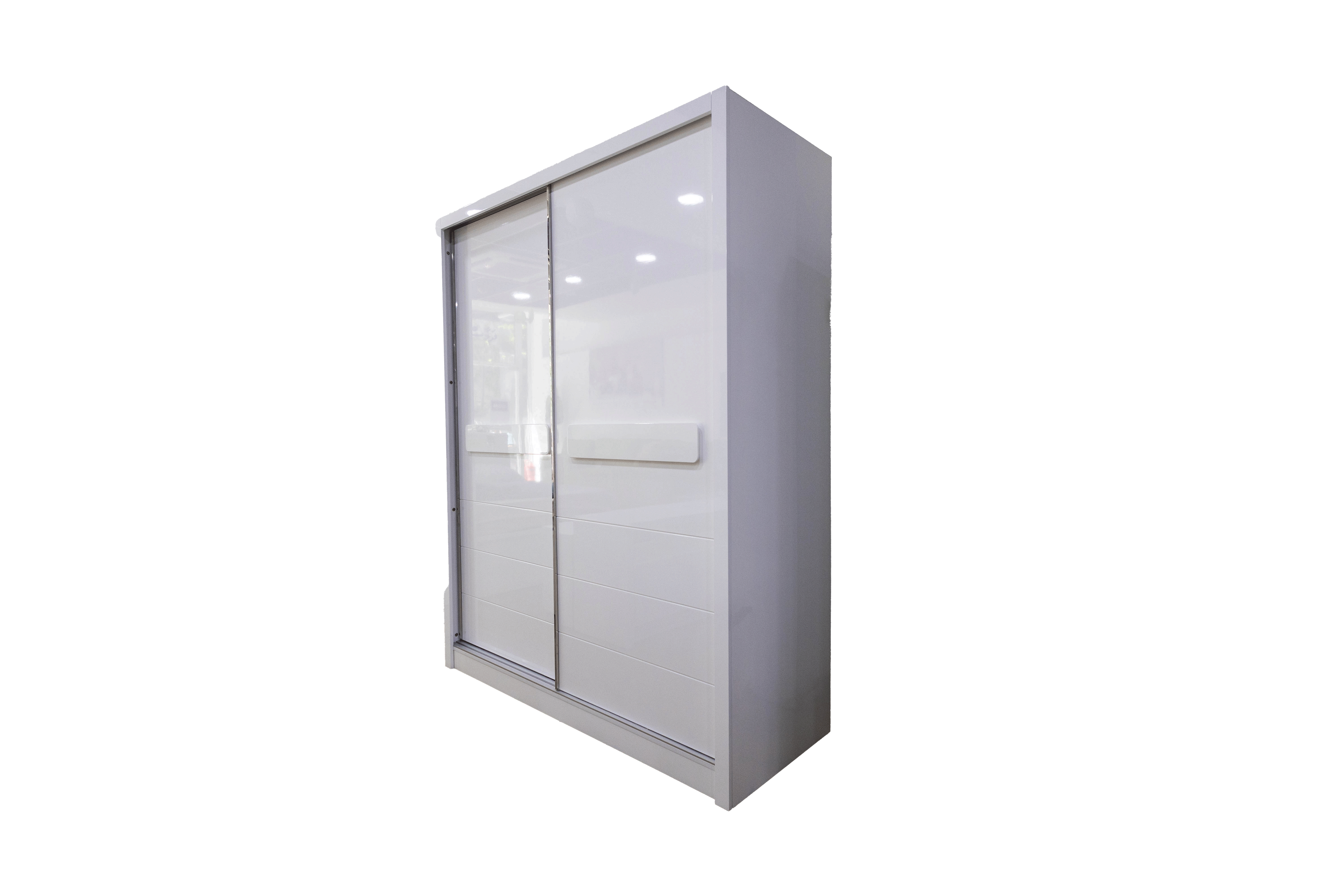 63617 SLIDING DOOR WARDROBE  - WHITE 1.6X0.6X2M - BS-1803A(L) 