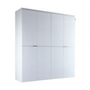 41809 BLANC 4 DOORS WARDROBE OPT-C 200CM WT#01