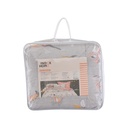 42357 DELIVA TWIN BEDDING 4PCS/SET GY/ON 107X200X30 CM