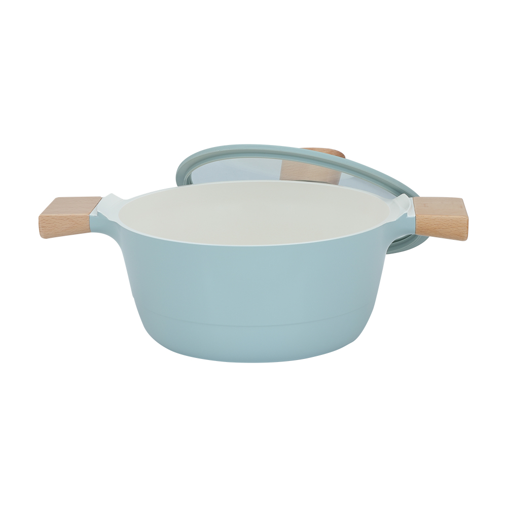 61194 CHANDO POT WITH LID 24CM GN/CR        