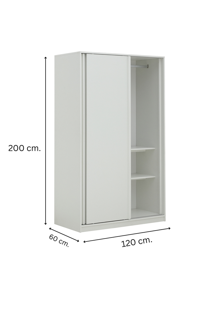 45428 VANO-SL WARDROBE120CM WT   