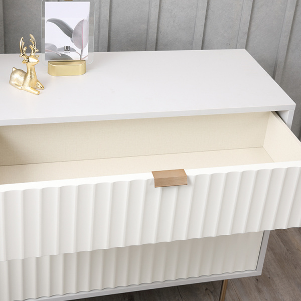 42306 COCO CHEST 3 DRAWERS 90CM LGY/WT 90X39.7X83.7CM