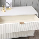 42306 COCO CHEST 3 DRAWERS 90CM LGY/WT 90X39.7X83.7CM