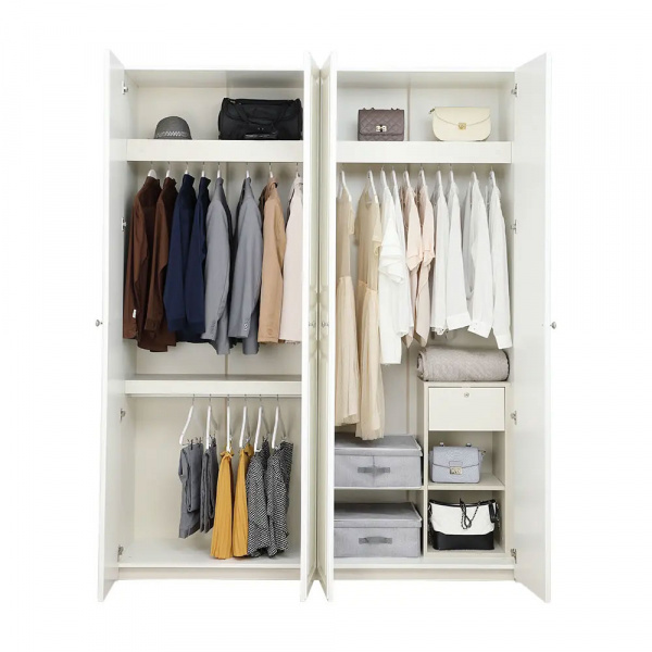 42479 COLLIN WARDROBE 4 DOORS WT 180X59.5X230CM