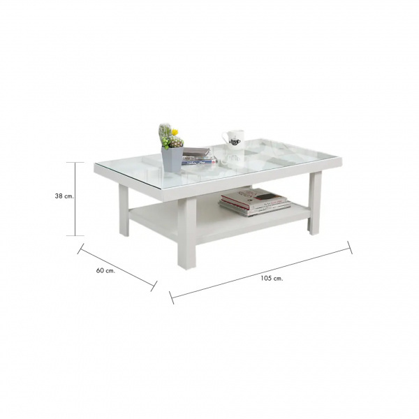 42326 DECOR-P COFFEE TABLE WT 105X60X38CM