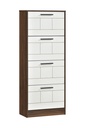 10573 SHORE CABINET 4 TIER COLUMBIA OAK/ WHITE