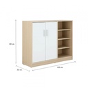 42492 MINNIO 2 SHOE CABINET 100CM 2DR WTO 100X39X80CM