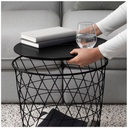 17411 STORAGE TABLE 44CM BLACK KVISTBRO 90480401