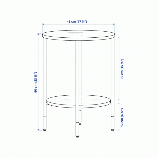 19154 SIDE TABLE 45CM 10462180