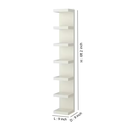 39356 WALL SHELF UNIT WHITE LACK 30X190CM