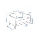 17429 2 SEAT SOFA LINANAS VISSEL BEIGE