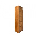 17379 COLOUR BOX 5 DOOR CHEST NUT WITH LOCK VTF 5D GF/S (LO) H1511XL406XD292MM CHEST NUT