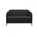 17427 2 SEAT SOFA LINANAS VISSEL DARK GREY