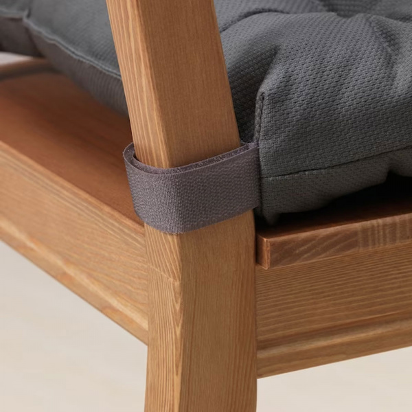 17423 CHAIR CUSHION 40X35X38X7CM GREY MALINDA 10331014