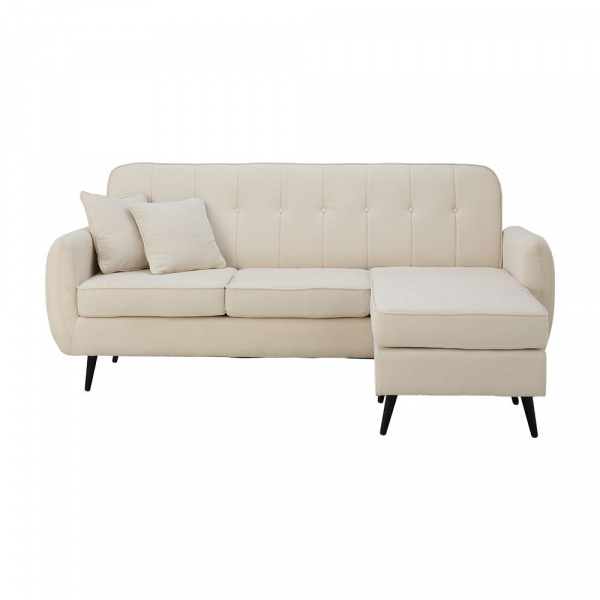 51564 DAPHNE FABRIC L-SHAPE SOFA CR