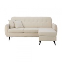 51564 DAPHNE FABRIC L-SHAPE SOFA CR