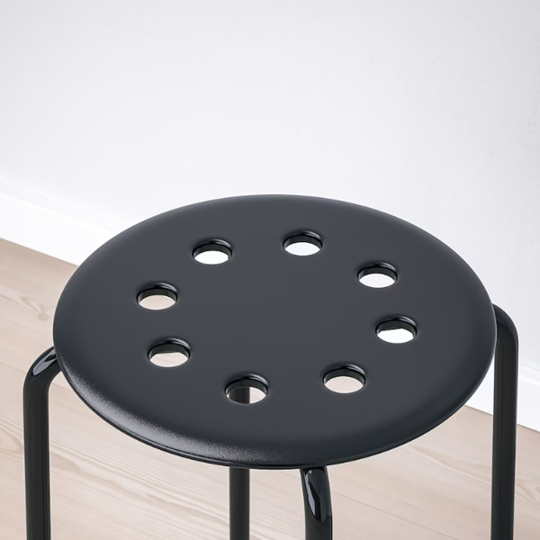 19148 BLACK STOOL 45CM 10135659
