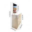 30605 DRESSER WITH MIRROR GV WN4DDS 1/2 SNOW OAK