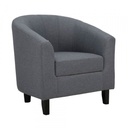 41875 PEGGY FABRIC ARMCHAIR GY