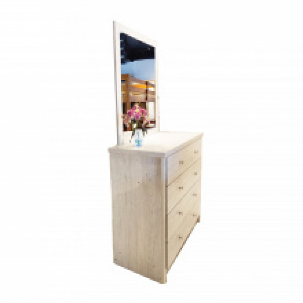 30605 DRESSER WITH MIRROR GV WN4DDS 1/2 SNOW OAK