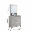 30606 DRESSER WITH MIRROR GV H04DDS 1/2 SNOW OAK