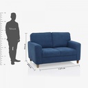 17707 SOFA UTOPIA 2 SEATER BLUE