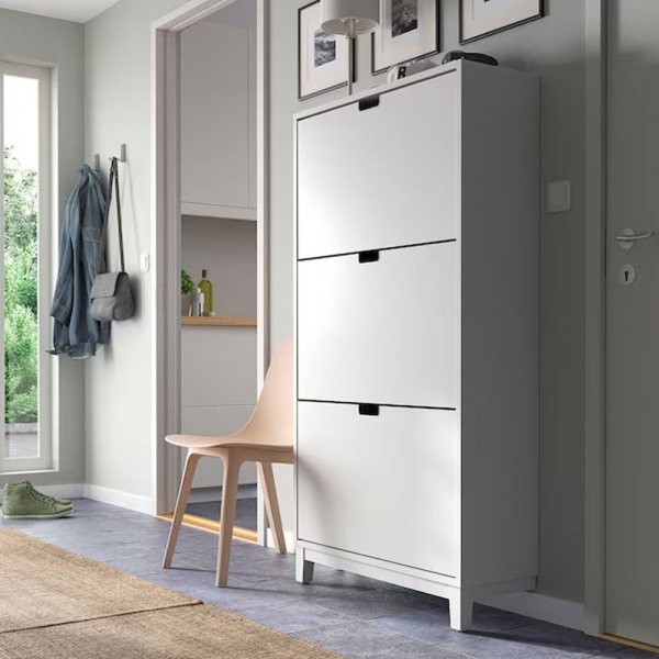 17402 SHOE CABINET WITH 3 COMPARTMENTS 79X29X148CM STALL 50530262