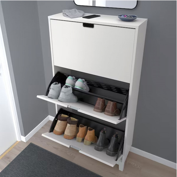 17402 SHOE CABINET WITH 3 COMPARTMENTS 79X29X148CM STALL 50530262