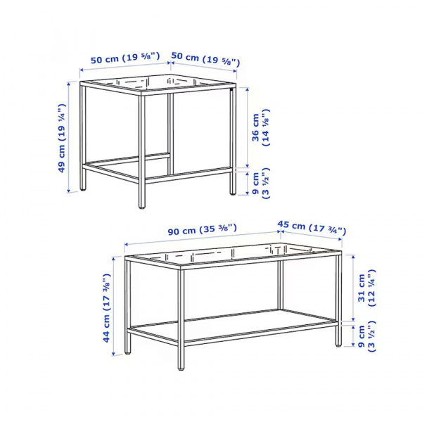 31034 TABLE S2 90 X 50CM 80215332