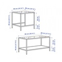 31034 TABLE S2 90 X 50CM 80215332