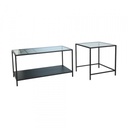 42535 VICTOR NESTING TABLE 2PCS 90CM BK, 90X45X45