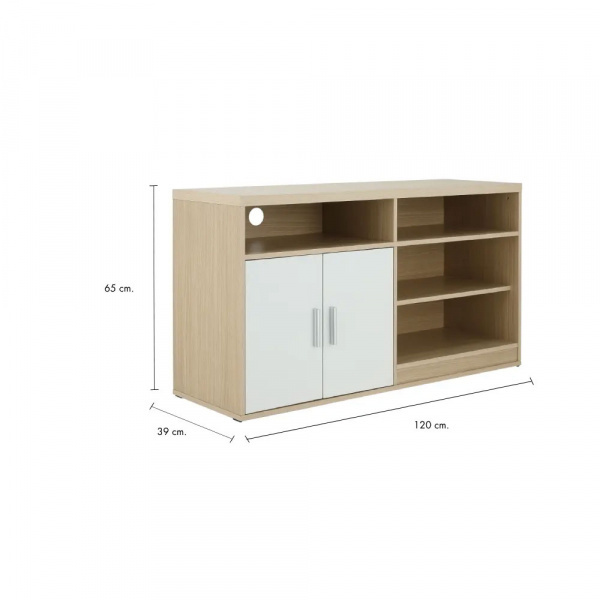 42490 MINIO TV STAND WITH 2 DOOR 120CM WTO 120X39X65CM