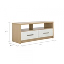 42489 MINIO TV STAND WITH 2 DRAWERS WTO 120X39X50CM