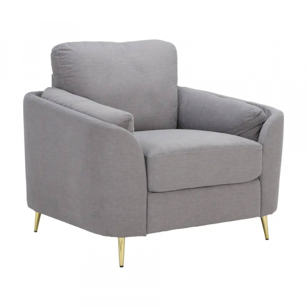 42521 GARNET FABRIC SOFA 1/S GY, 98X88X89CM