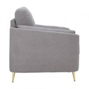 42521 GARNET FABRIC SOFA 1/S GY, 98X88X89CM
