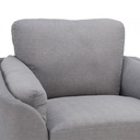 42521 GARNET FABRIC SOFA 1/S GY, 98X88X89CM