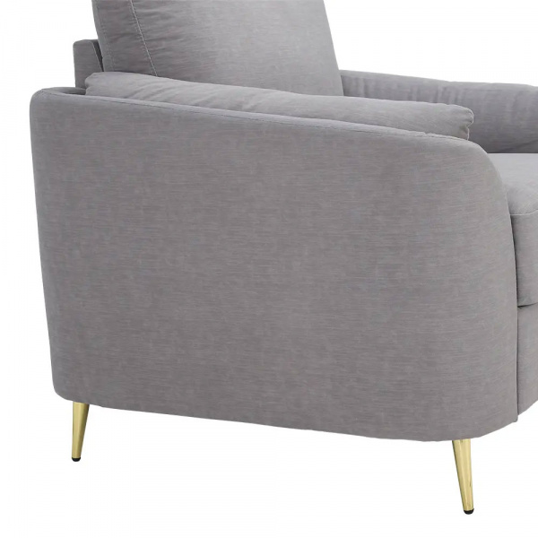 42521 GARNET FABRIC SOFA 1/S GY, 98X88X89CM