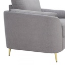 42521 GARNET FABRIC SOFA 1/S GY, 98X88X89CM